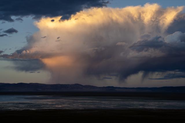 日落 阿里中线某湖 西藏